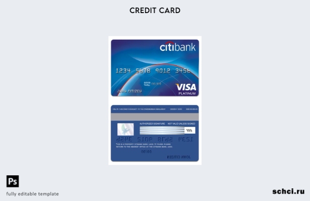 цифровая загрузка шаблона карты Visa Platinum банка PayPower в Лаосе